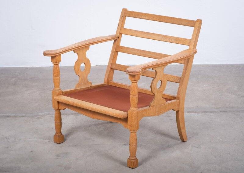 Vintage Oak Chair by Henning Kjærnulf, Denmark, 1960s