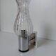Italian chrome glass tulip wall lights 70s