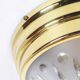 Single vintage brass ceiling light with glass globe