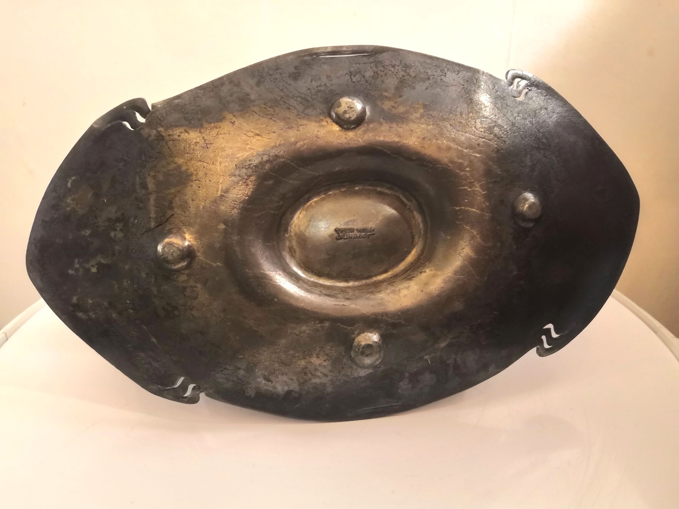 Art nouveau tin saucière from JUVENTA PRIMA METAL from 1905