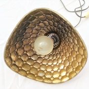 Holophane pendant lamp in mercurized glass from the 30s