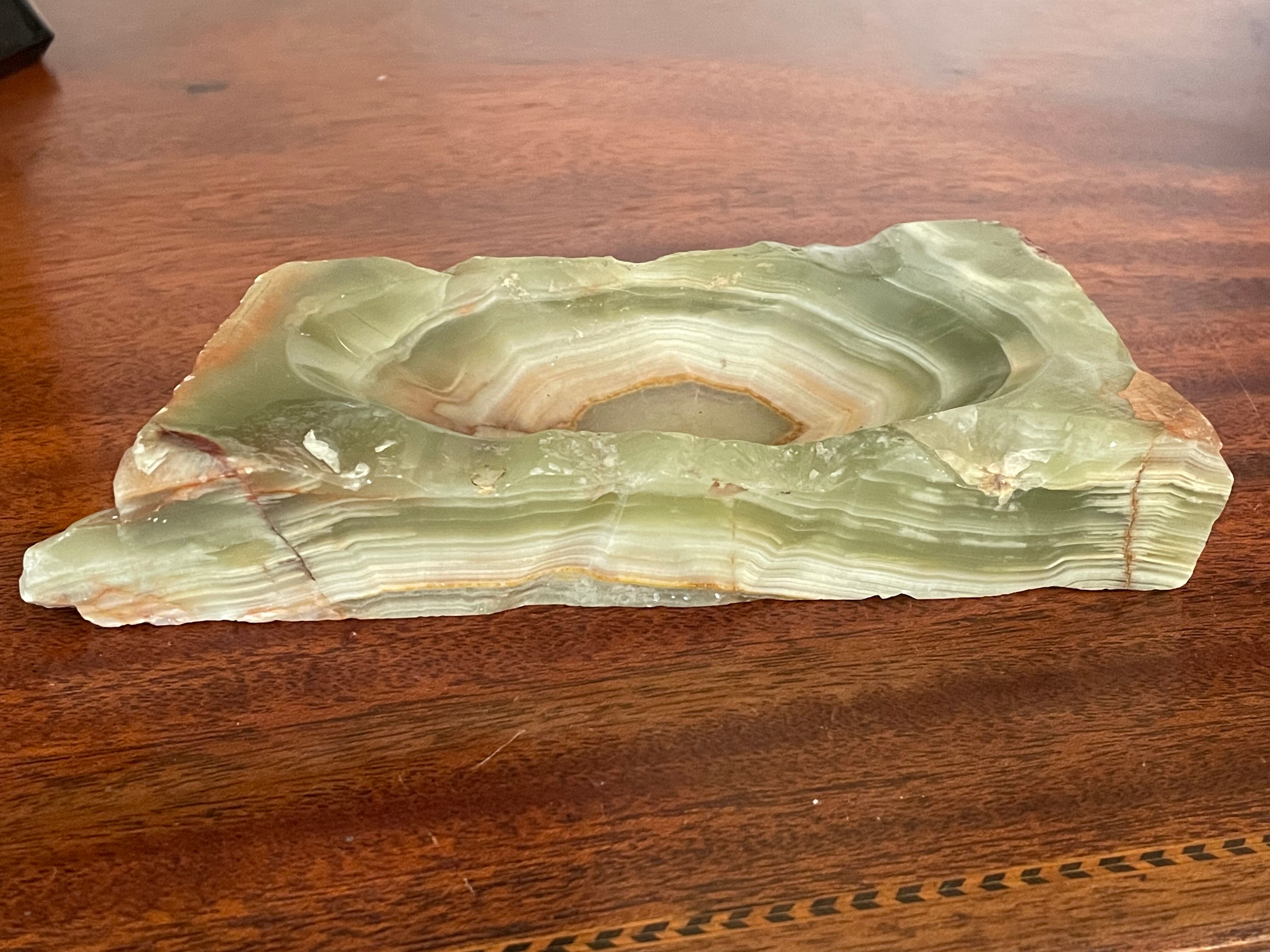 Vintage agate ashtray