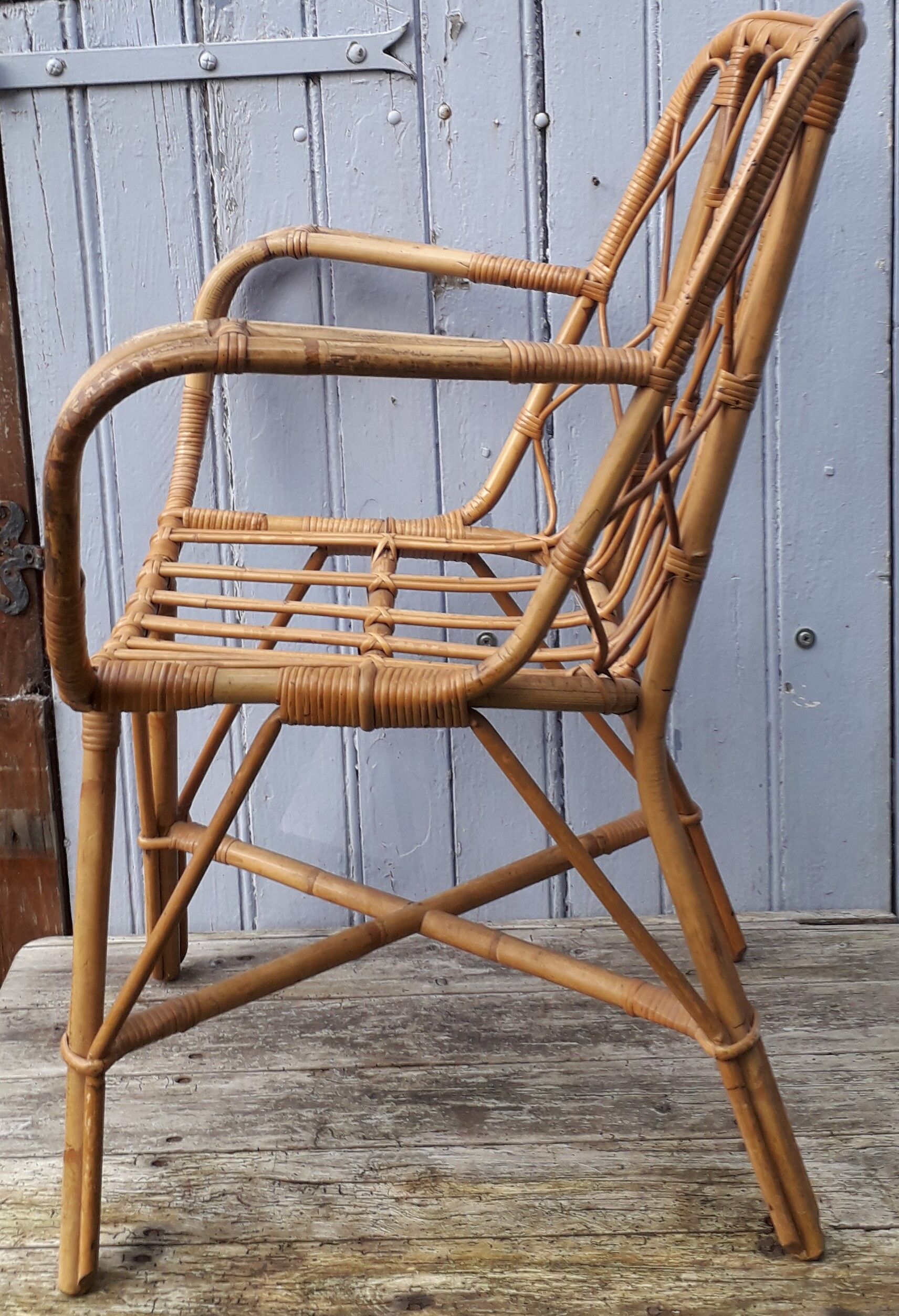 Rattan armchair