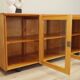 Pine showcase, Danish design, 1980s, production: Denmark