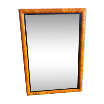 Miroir marqueterie ronce de noyer 73x104cm
