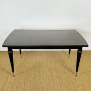 Table de salle à manger art déco française en macassar 1940