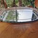 Art deco chrome metal top and mirror