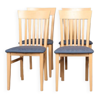 Chairs (4) vintage beech