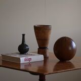 A Swedish folding table made of burl wood by Carl Hollst, Eskilstuna, 1787-1830.
