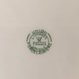 Lot vintage round flat plates in Limoges porcelain