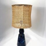 Lampe en céramique bleue