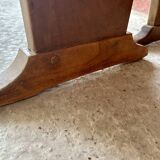 Pair of wooden farm benches