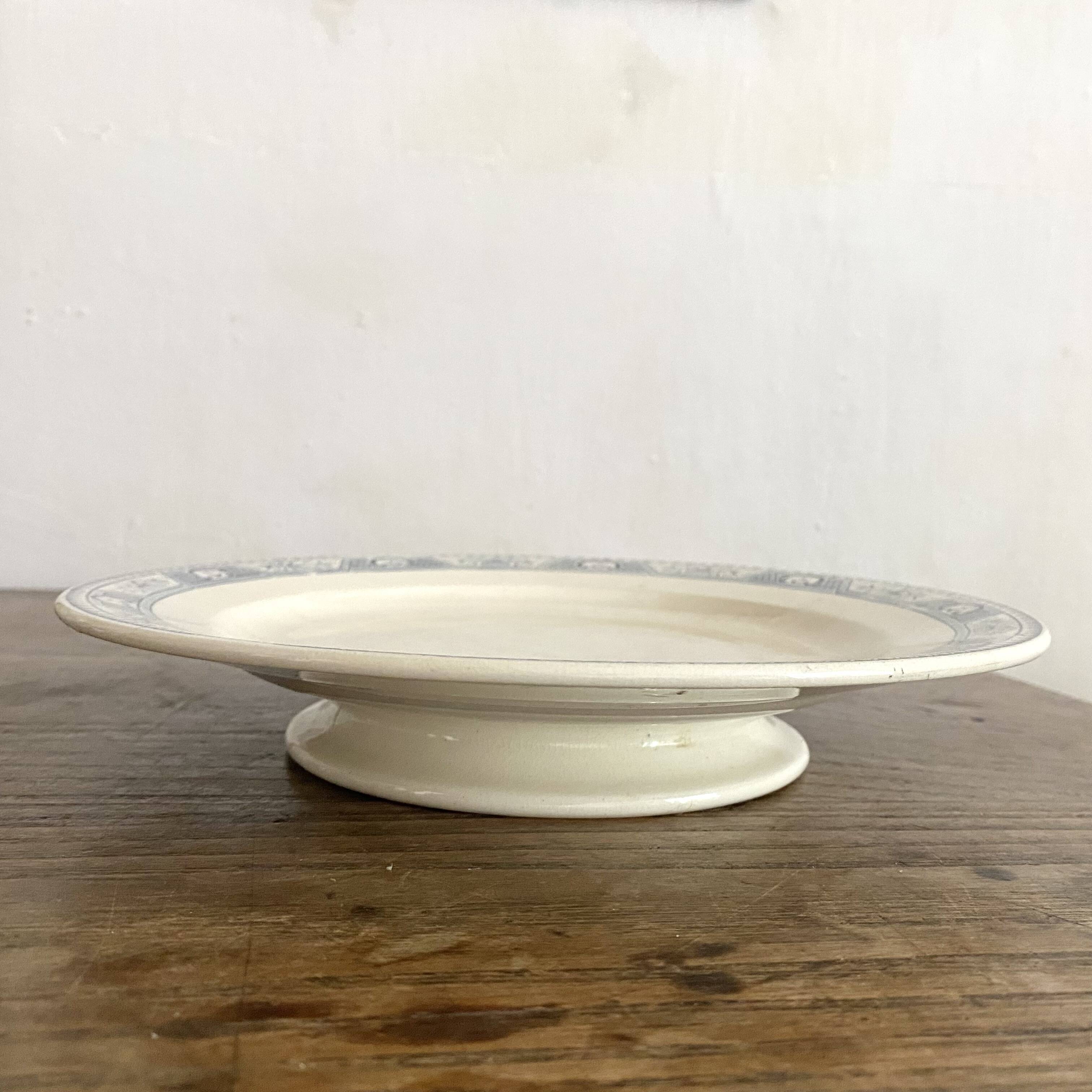 Salins ironstone footed dish 24.5 cm