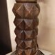 Lampe de table  en bois sculpté style Charles Dudoyout