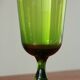 Green glass vase