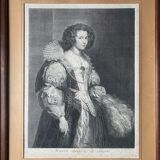 A. Van Dock, portrait of Maria Louissa De Tassis, engraving by C. Vermeulen, seventeenth century