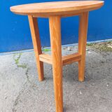 Round side table tripod solid wood scandinavian design