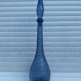 Carafe empoli purple mauve small bubbles hobnail