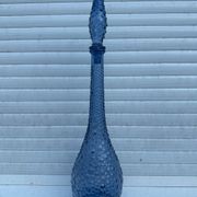 Carafe empoli violet mauve petits bulles hobnail