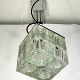 Poliarte, clear Murano glass pendant from 70s