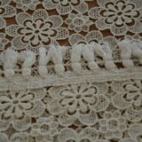 Lace/macrame tablecloth 147 cm/226 cm
