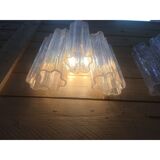 Opalino “tronchi” murano glass wall sconce