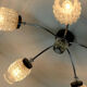 1960's mid century 5-light sputnik spider CEILING LIGHT chrome metal glass