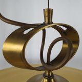 Lustre en verre de Murano et laiton avec double support
