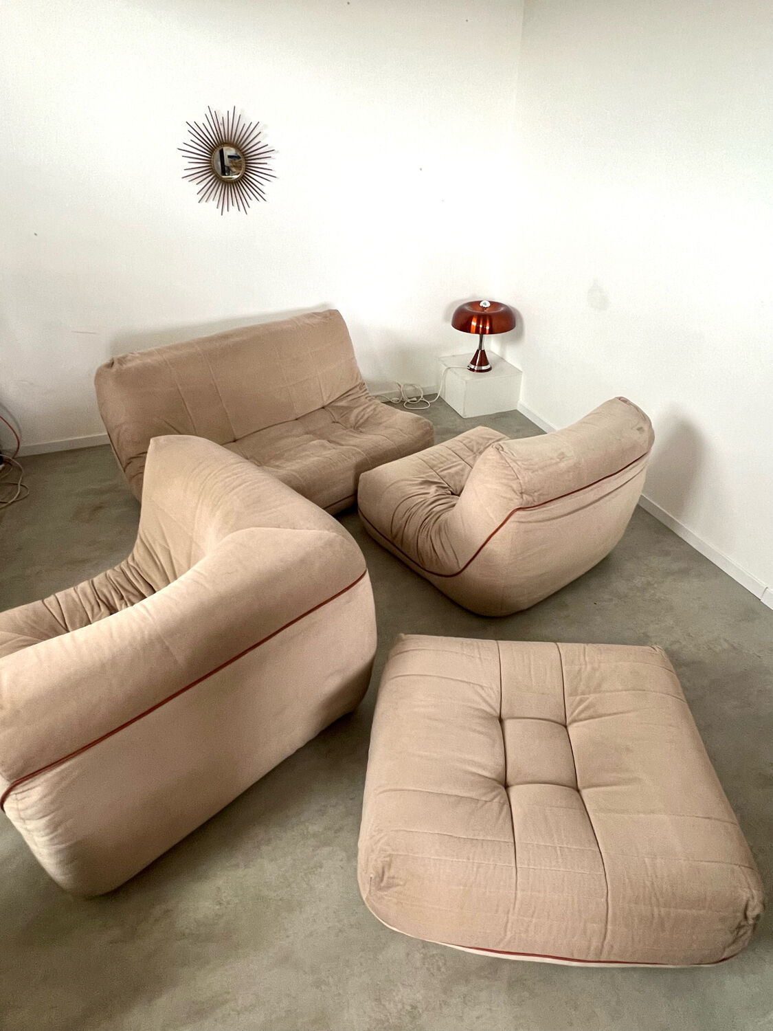 Old modular living room sofa design 60, Roche Bobois
