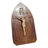 Wooden religious plaque