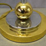 70 chrome and gilded brass lamp