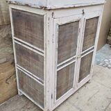 Ancien garde-manger tribal en teck birman