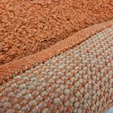 Vintage 70's Italian Red Wool Rug