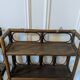 Pair of rattan shelves