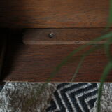 Country coffee table western vintage oak