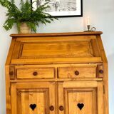 Bureau secrétaire en pin savoyarde