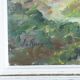 Small painting signed Rougier landscape provence hst oil canvas