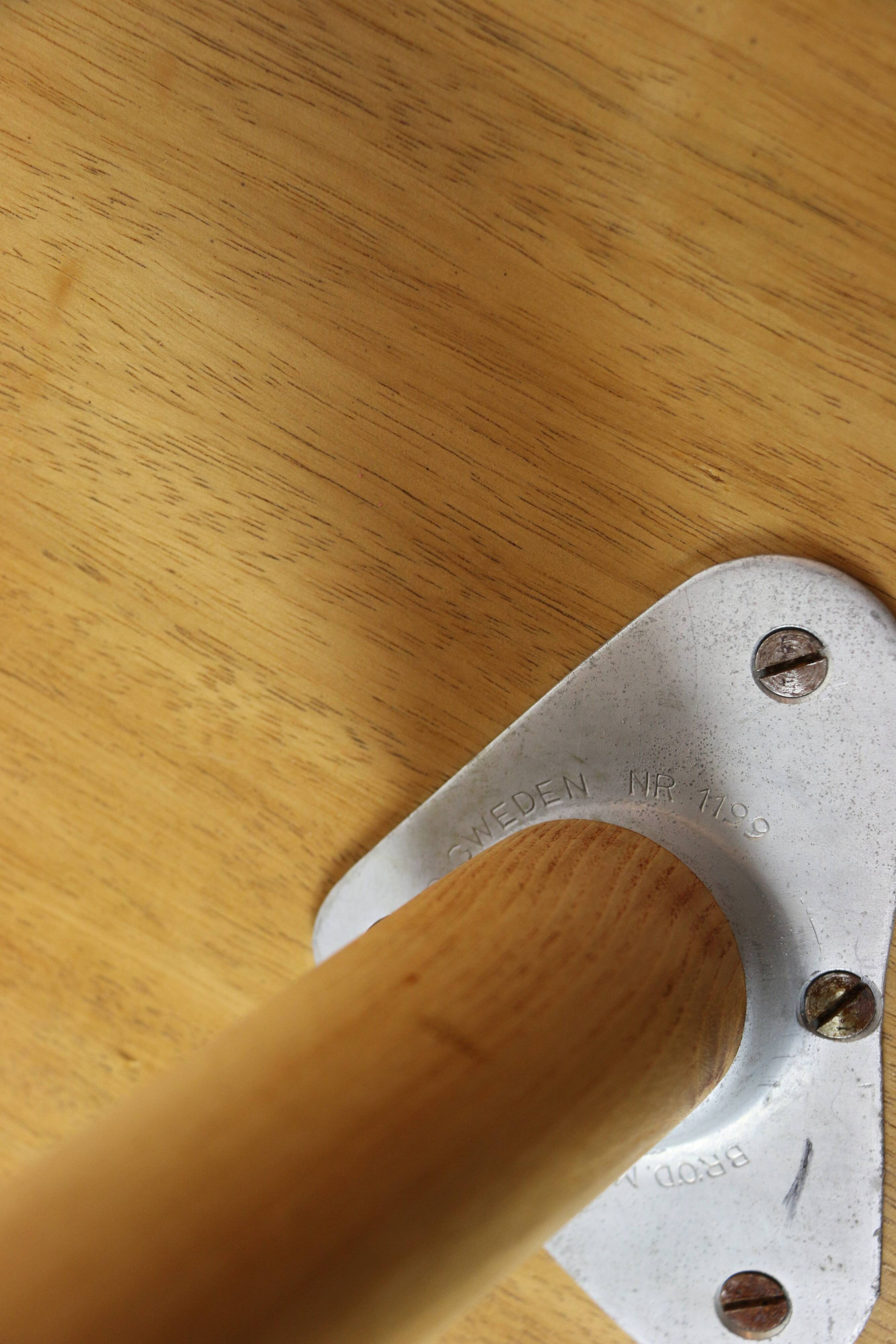 Scandinavian Swedish coffee table console 1970s - walnut