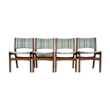 4x 60s 70s teak chairs Chair Dining Chair Henning Kjaernulf Danish 60s