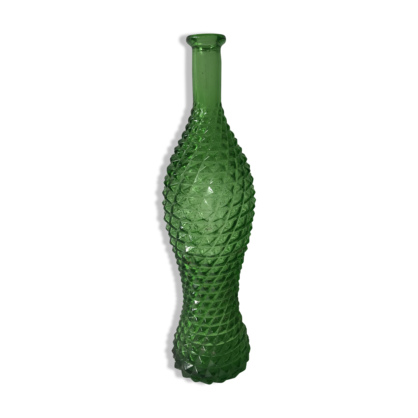 Green vintage vase