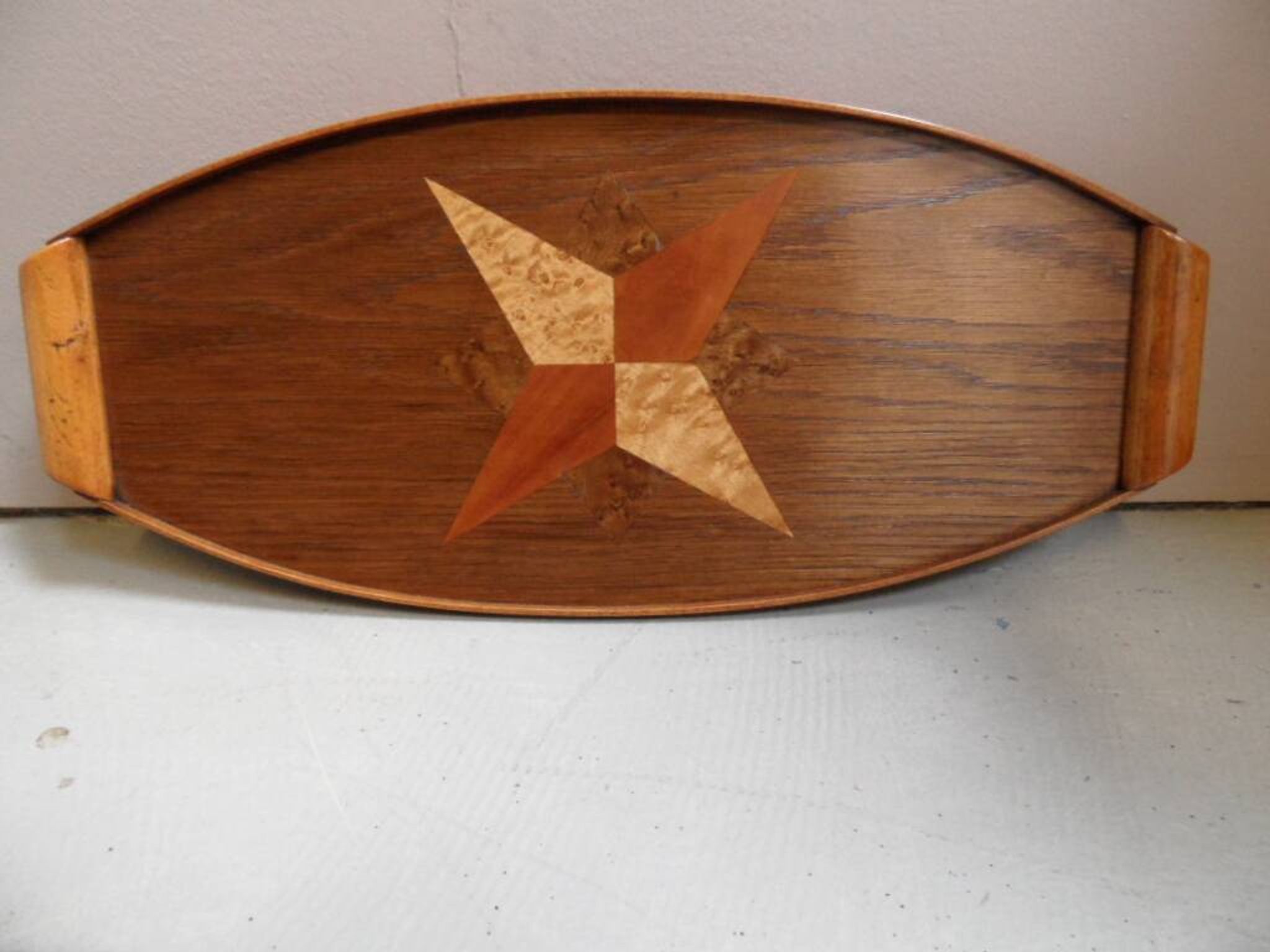 Plateau en bois vintage