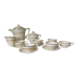 Céranord coffee service with gold trim 220574