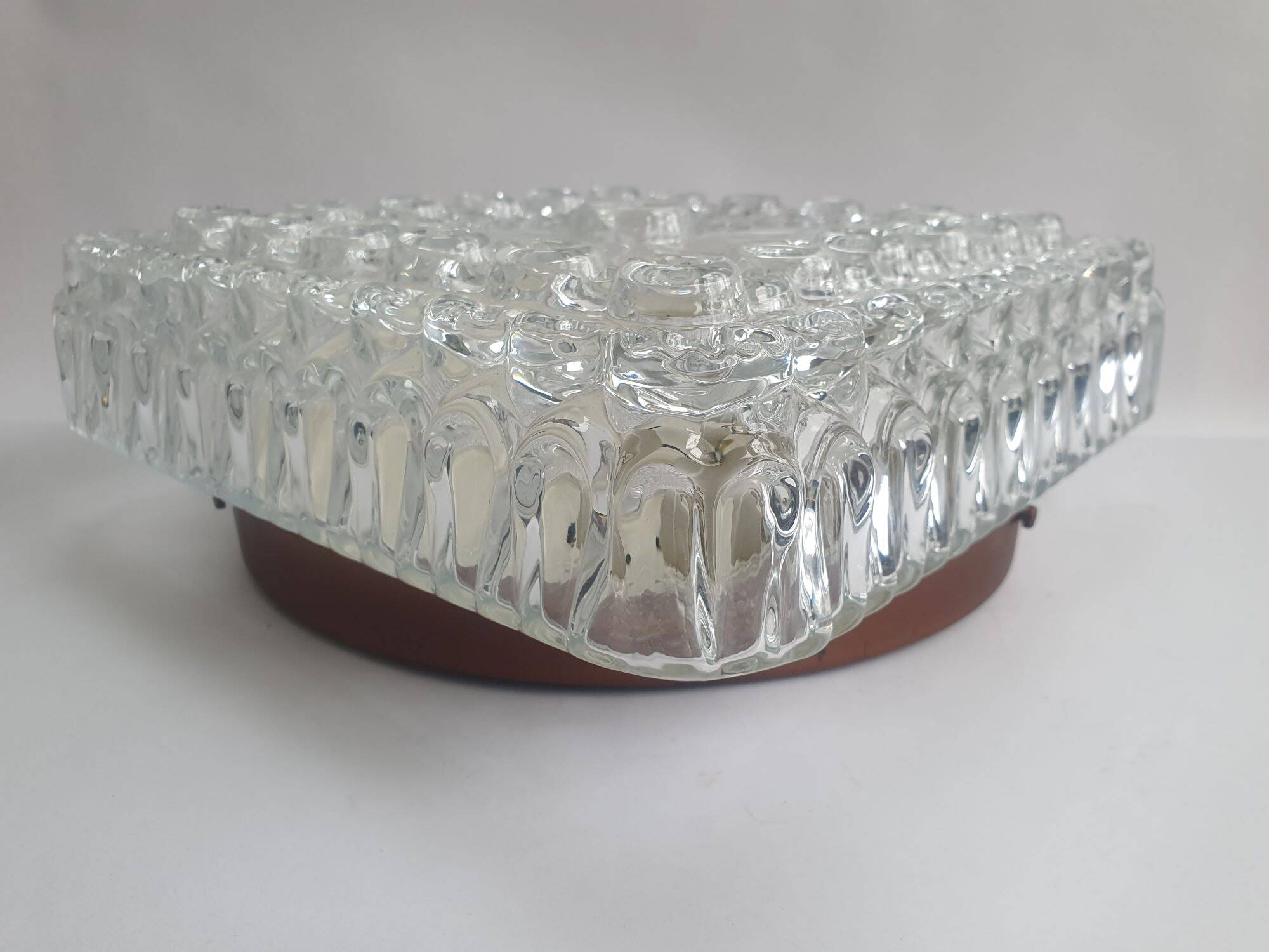 Pair of vintage 70s ceiling or wall lights