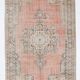 Vintage Salmon & Beige Classic Turkish Rug, 185x291Cm