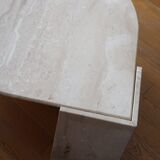 Travertine coffee table Roche Bobois