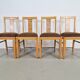 Arts and Crafts Dining Chairs, 1930s, Set of 4