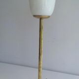 Brass and opaline lamp