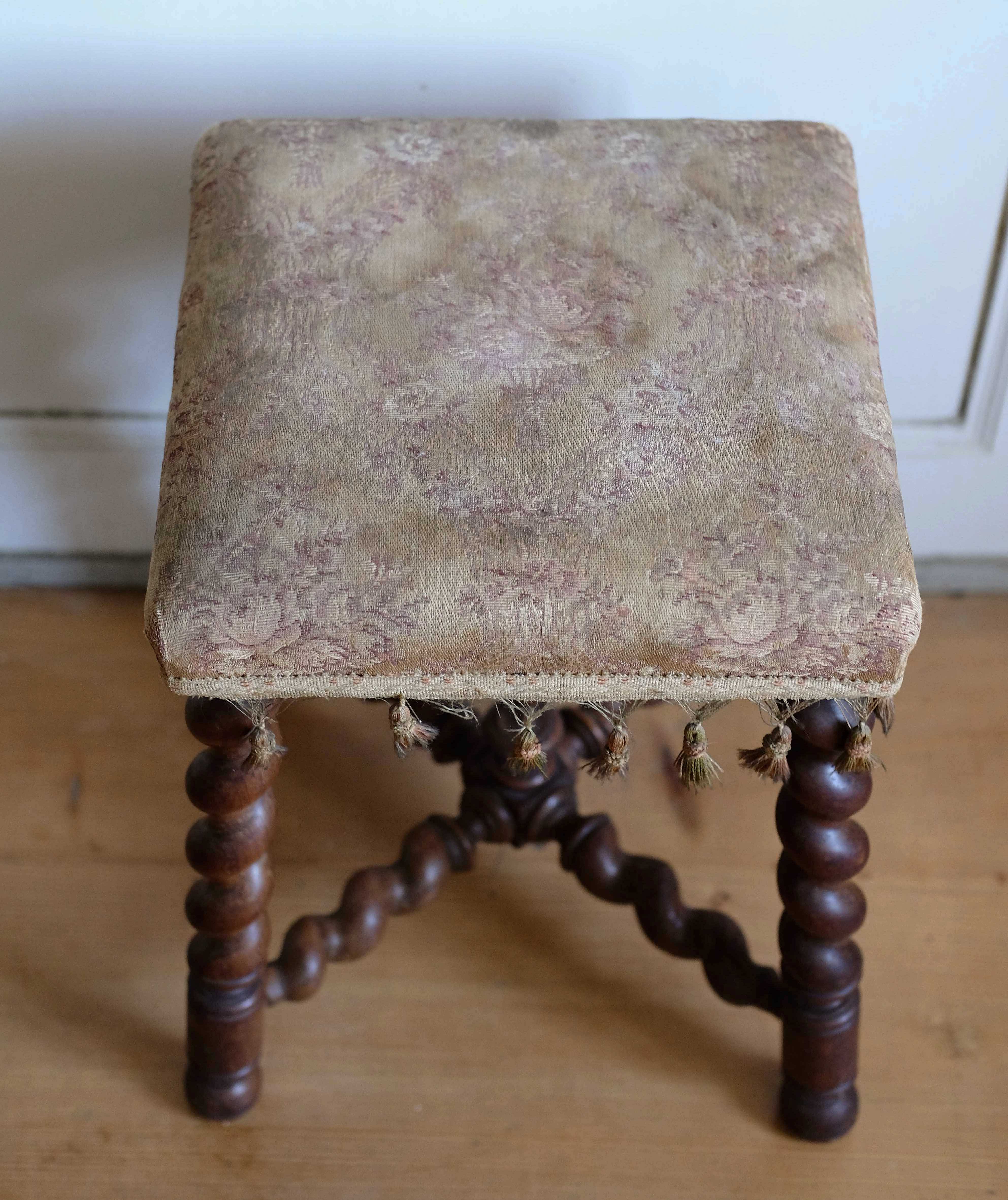 Spanish design country antique stool