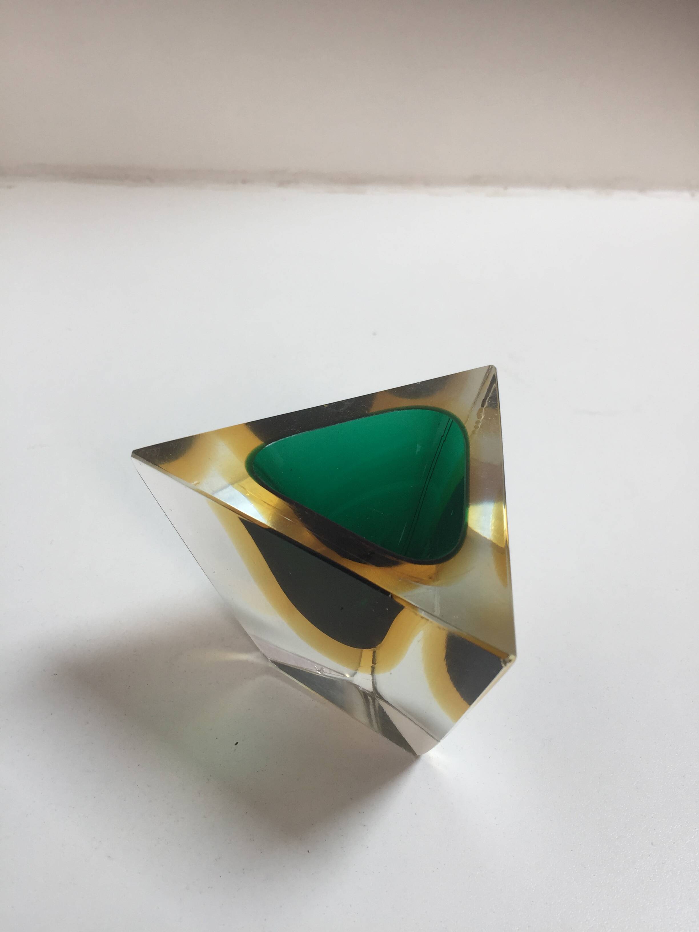 Glass ashtray Murano