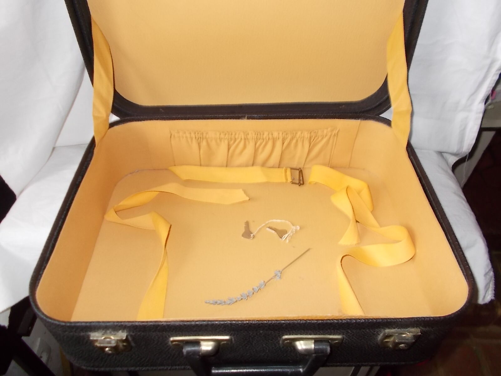 Black vintage suitcase